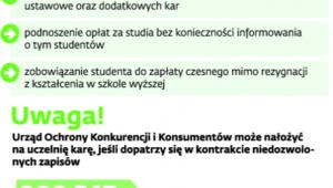 Kary dla uczelni za złe umowy ze studentami