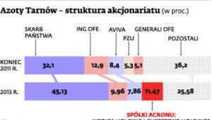 Azoty Tarnów – struktura akcjonariatu (w proc.)