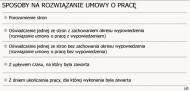 rozwiązanie umowy o pracę